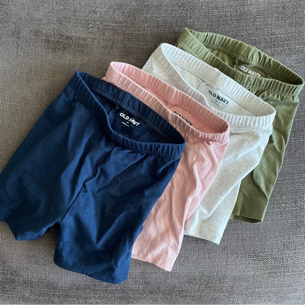 Jersey Biker Shorts 4-Pack for Toddler Girls